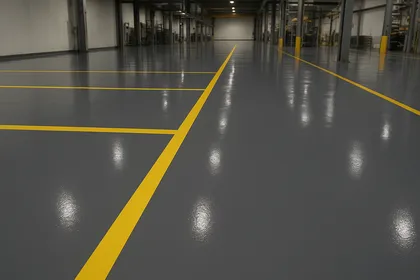 epoxy applied on warehouse 1